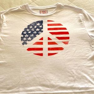 USA Peace Sign Crop Top